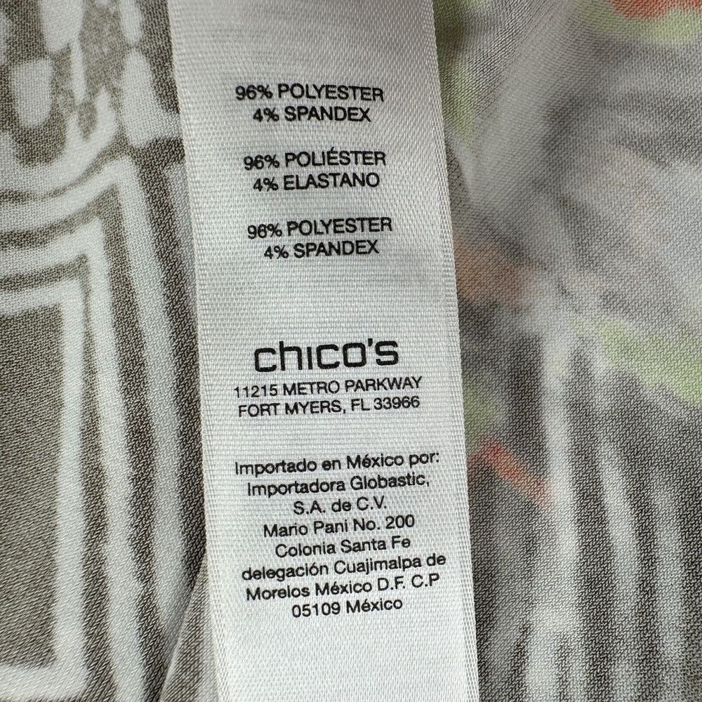 NWT CHICOS Asymmetrical Pull On Maxi Skirt Womens‎ LARGE Stretch Comfy Long Boho - Picture 8 of 9